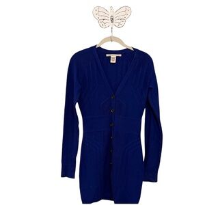 Diane Von Furstenberg Royal Blue Wool Knit cardigan Spring 2009 collection